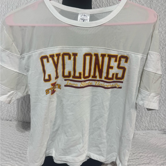 Tailgate Tops - Cyclones Iowa State University Women's White Tee